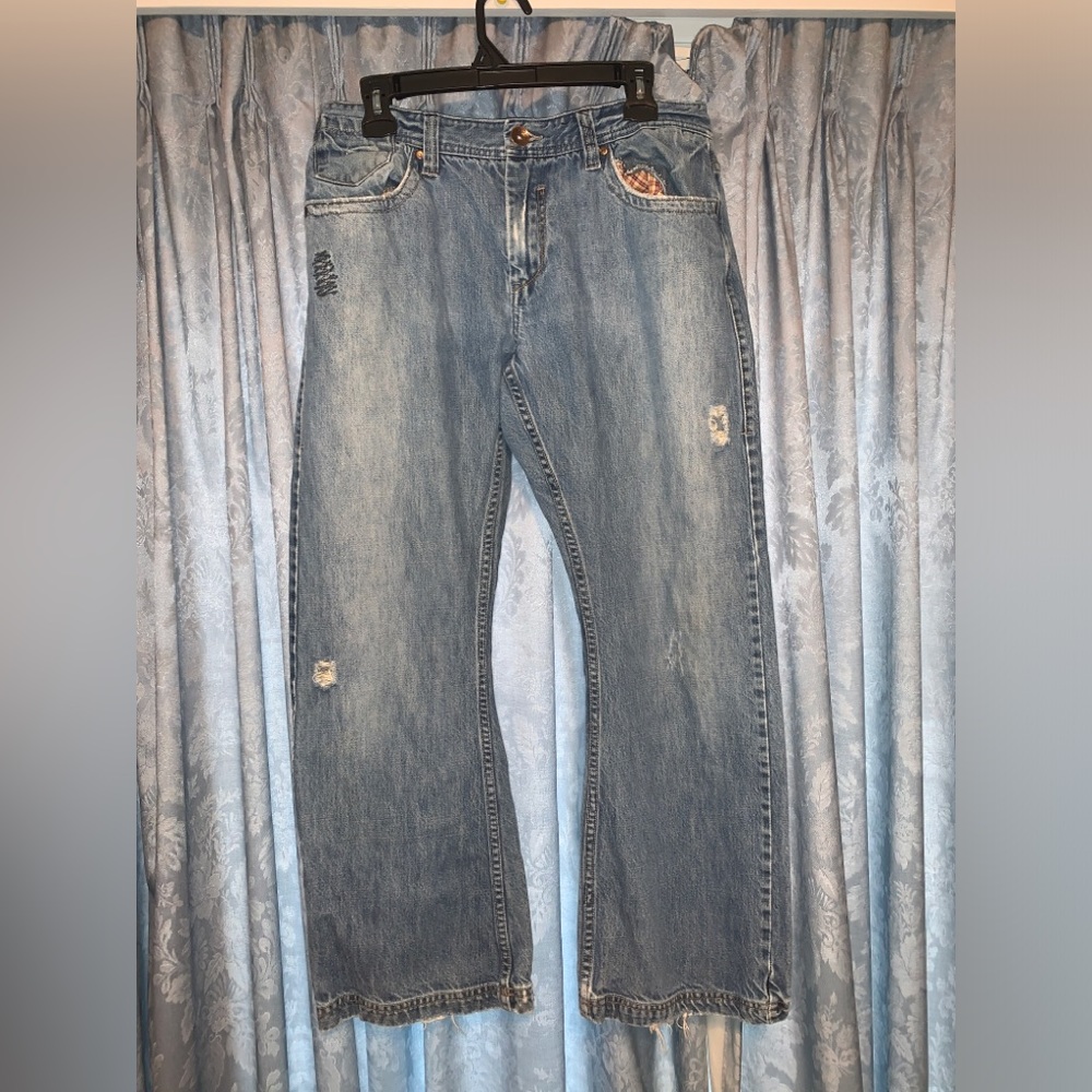Plugg Distressed Vintage Y2K 34/30 Ripped